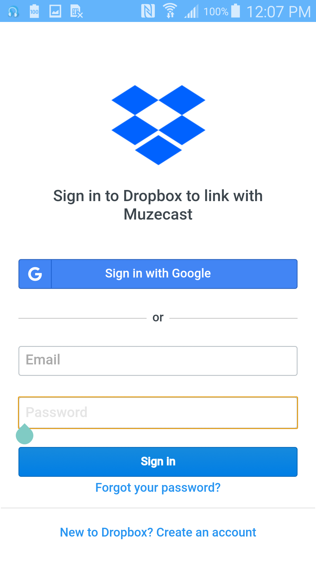 Dropbox Sign in